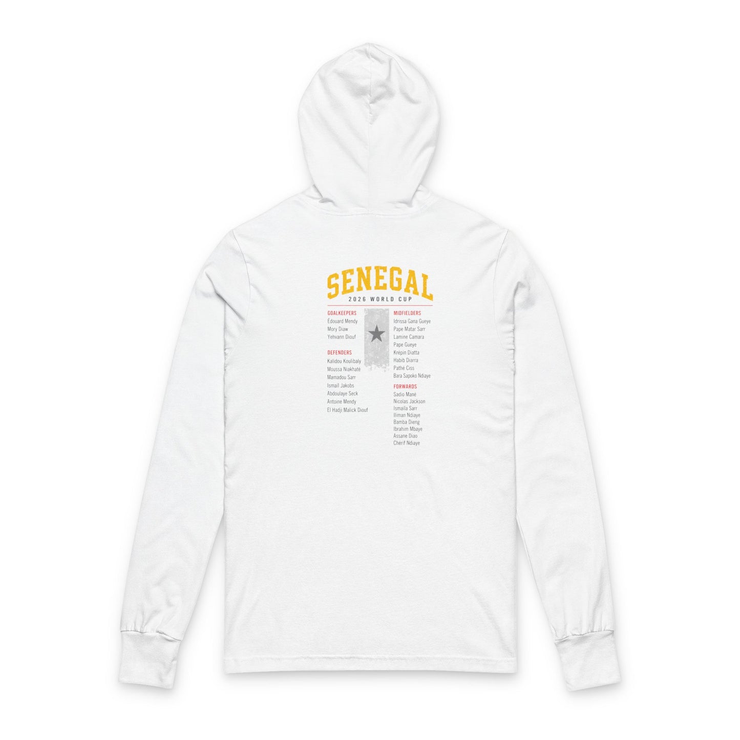 SENEGAL Hoodie Tee — Lightweight Hooded Long-Sleeve Shirt