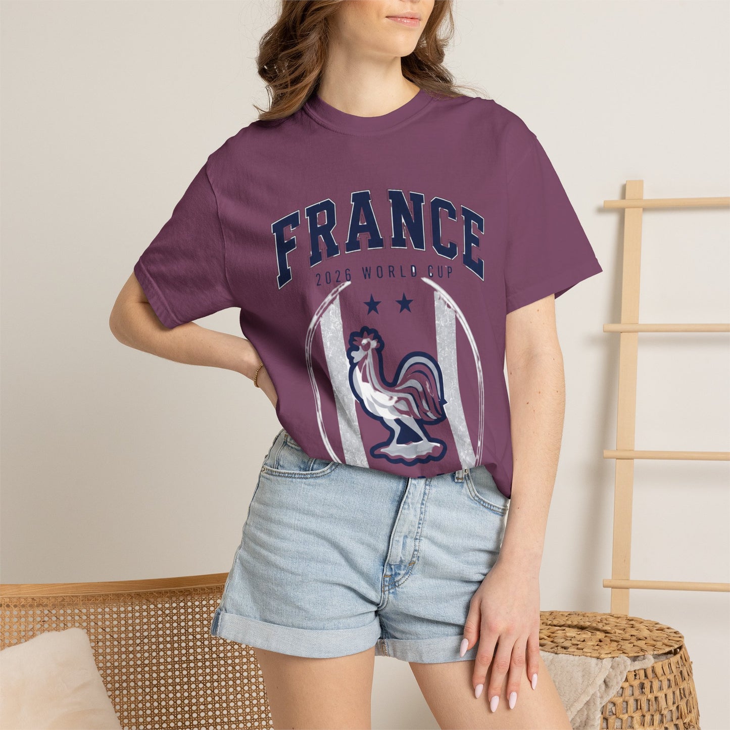 France Unisex Garment-Dyed T-shirt