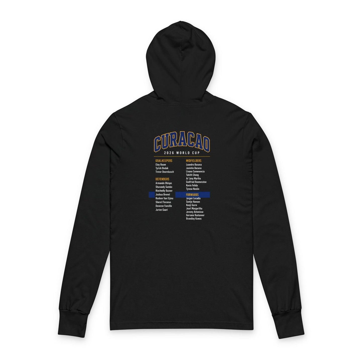 Curacao Hoodie Tee — Lightweight Hooded Long-Sleeve Shirt