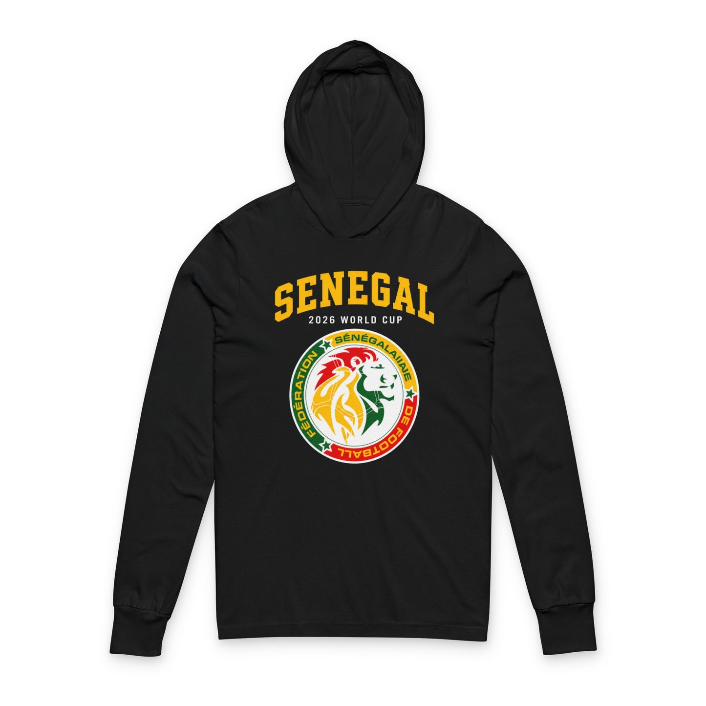 SENEGAL Hoodie Tee — Lightweight Hooded Long-Sleeve Shirt