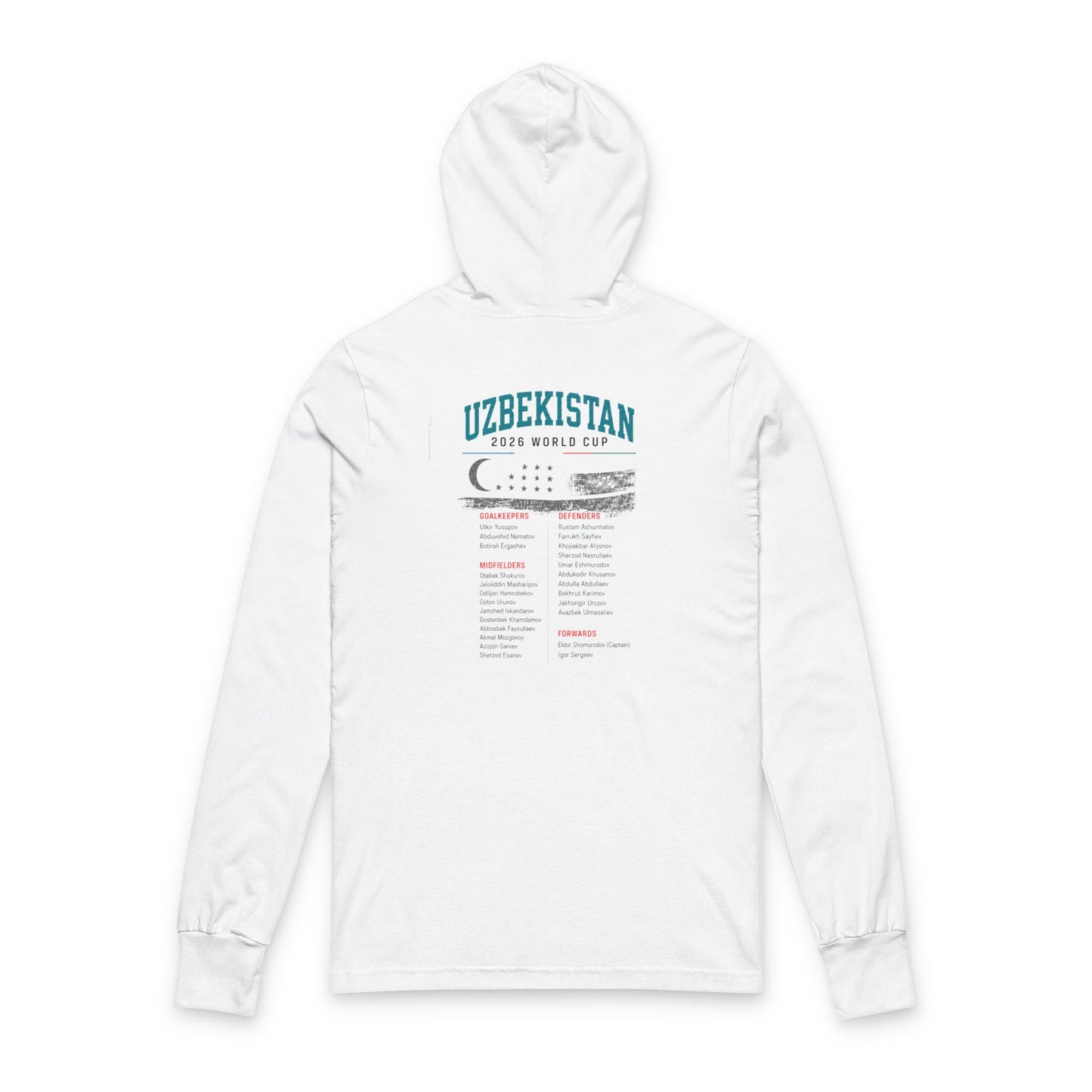 UZBEKISTAN Hoodie Tee — Lightweight Hooded Long-Sleeve Shirt