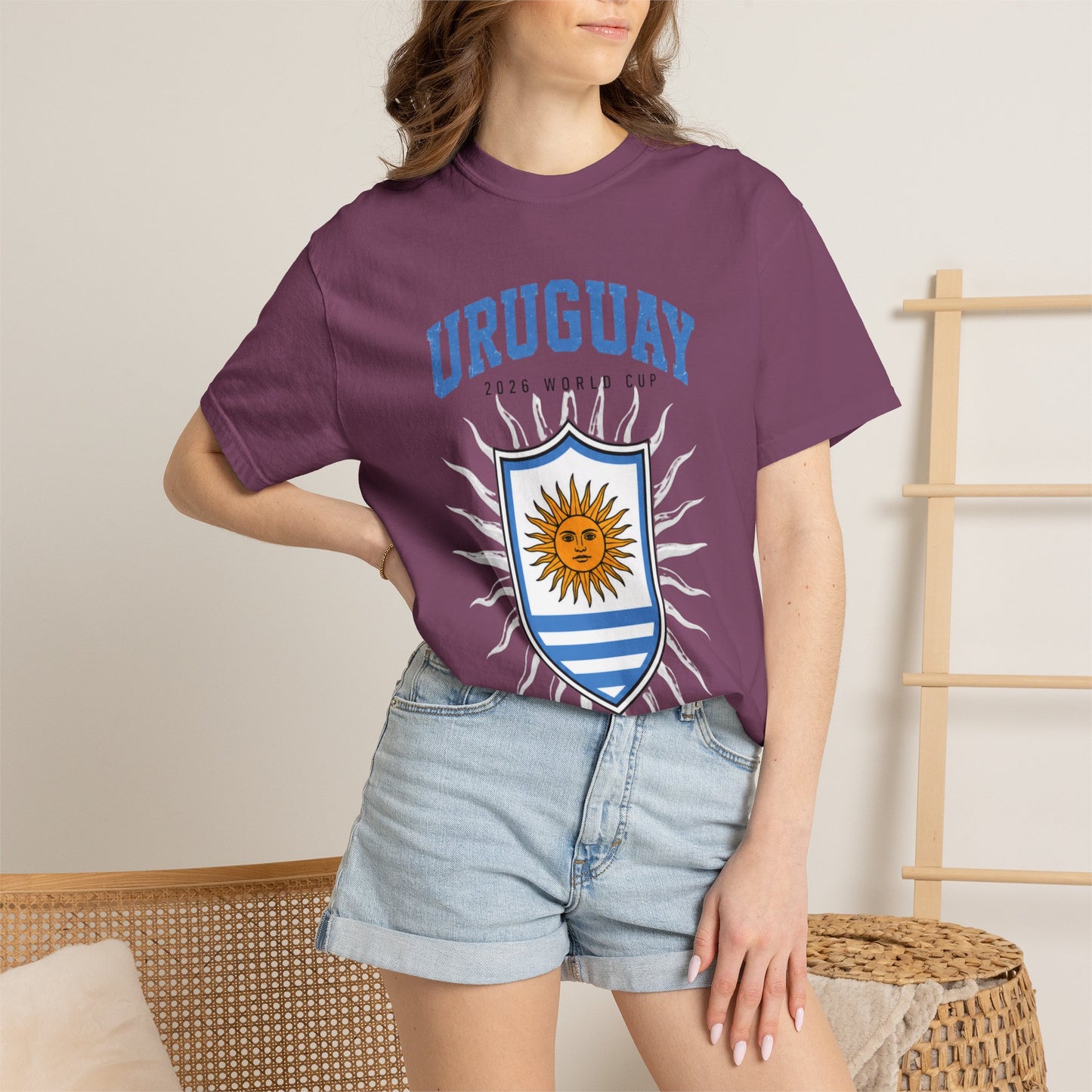 Uruguay Unisex Garment-Dyed T-shirt