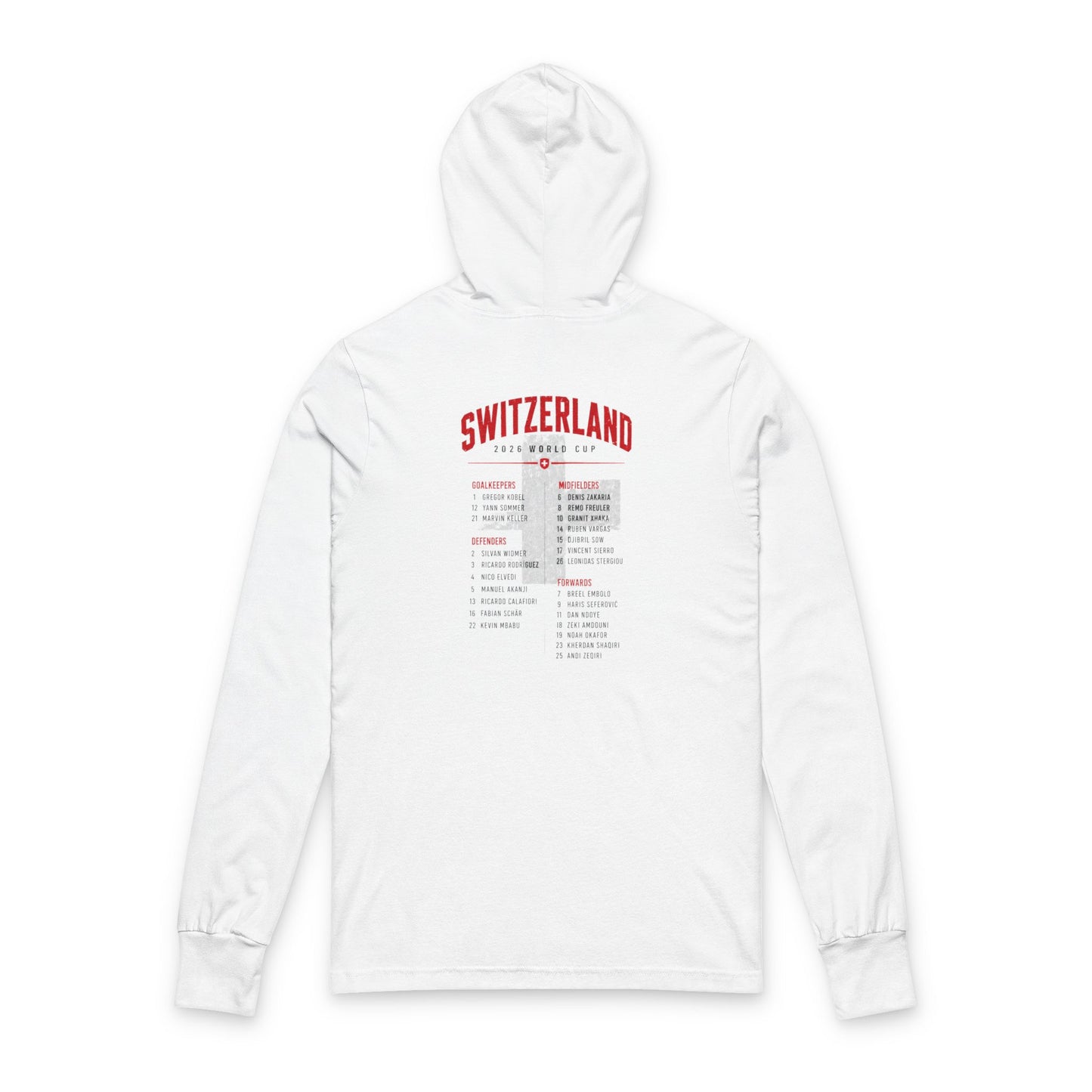 SWITZERLAND Hoodie Tee — Lightweight Hooded Long-Sleeve Shirt