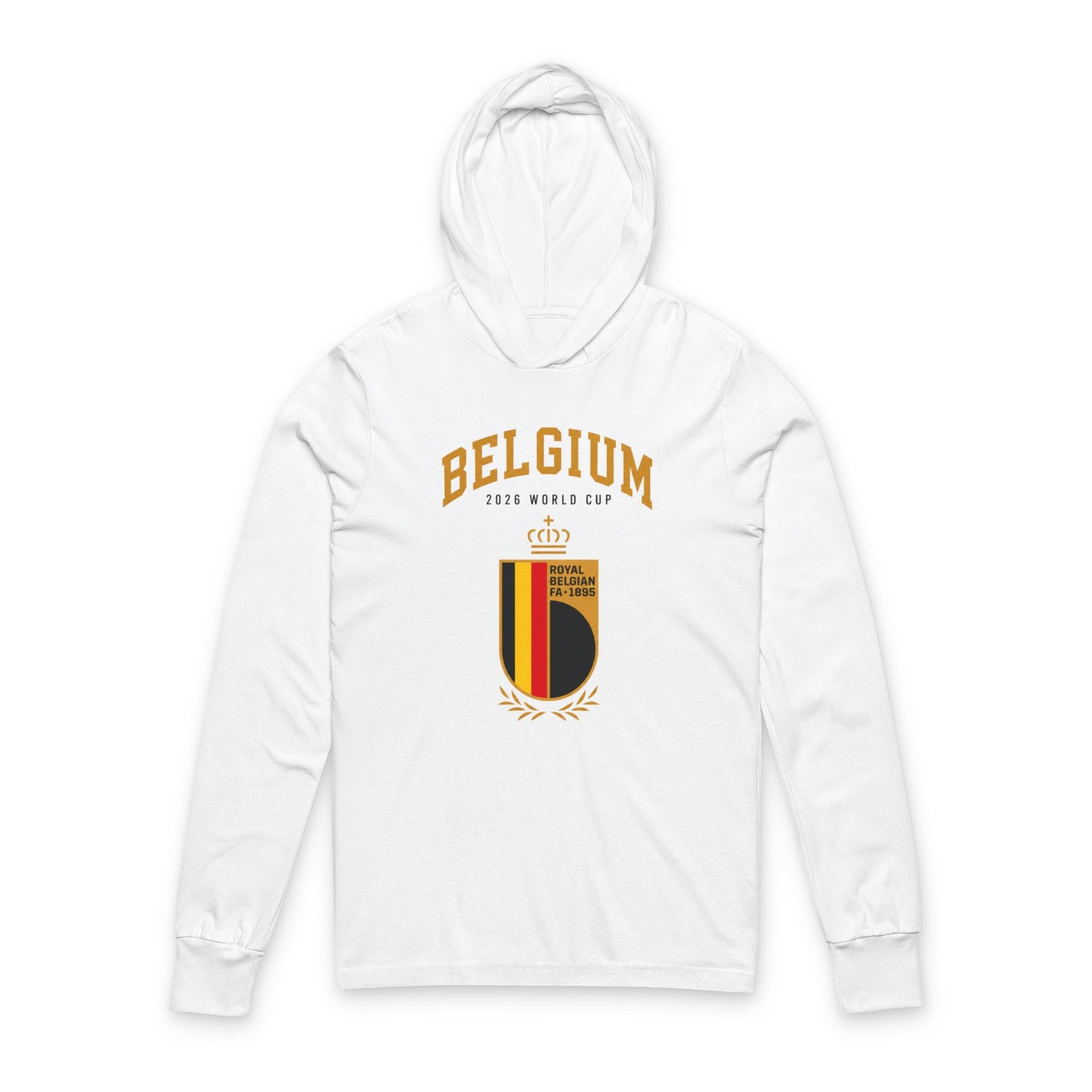 Belgium Hoodie Tee — Lightweight Hooded Long-Sleeve Shirt