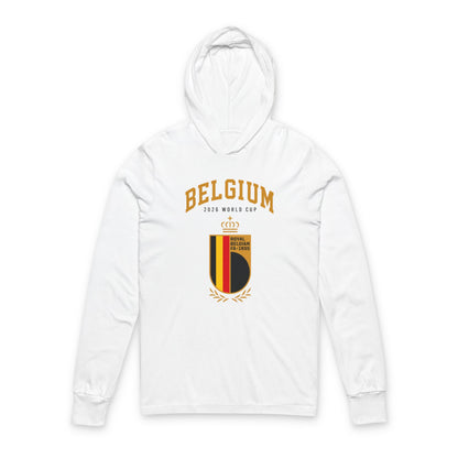 Belgium Hoodie Tee — Lightweight Hooded Long-Sleeve Shirt