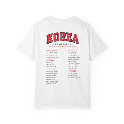 KOREA Unisex Garment-Dyed T-shirt