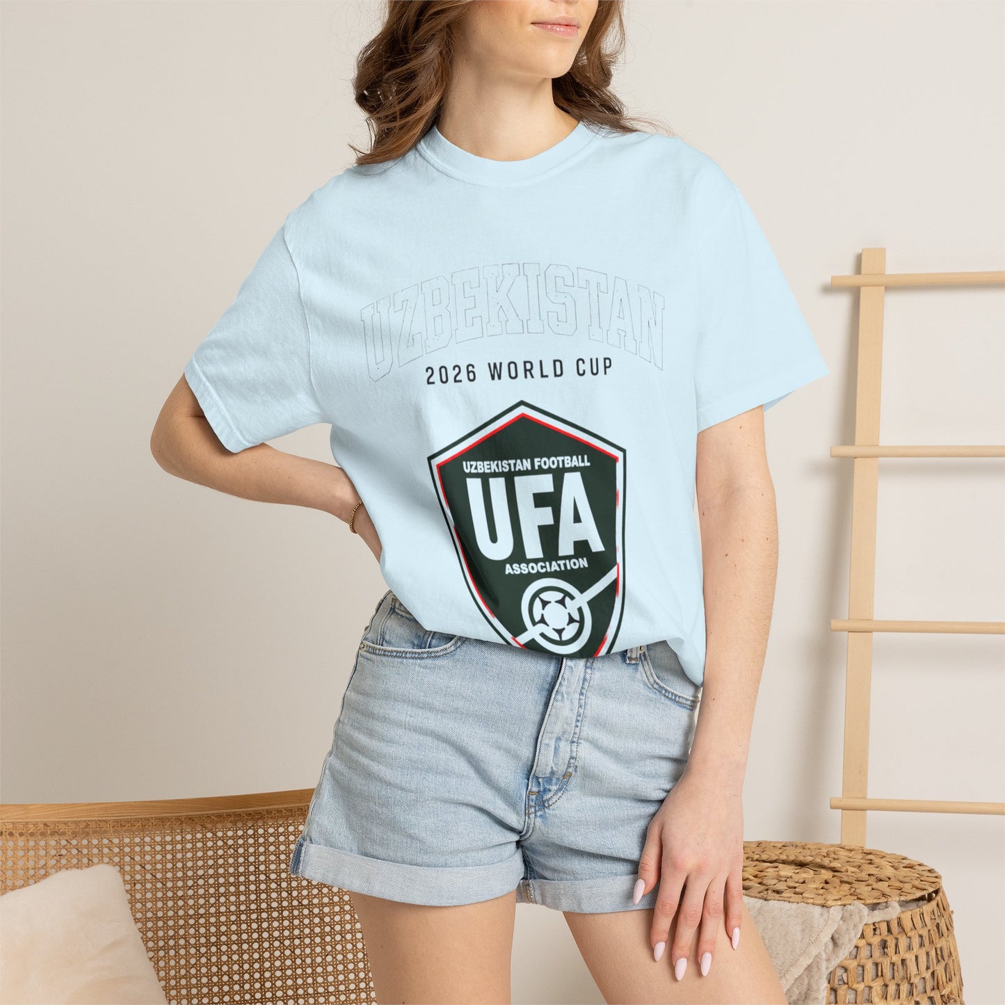 UZBEKISTAN Unisex Garment-Dyed T-shirt