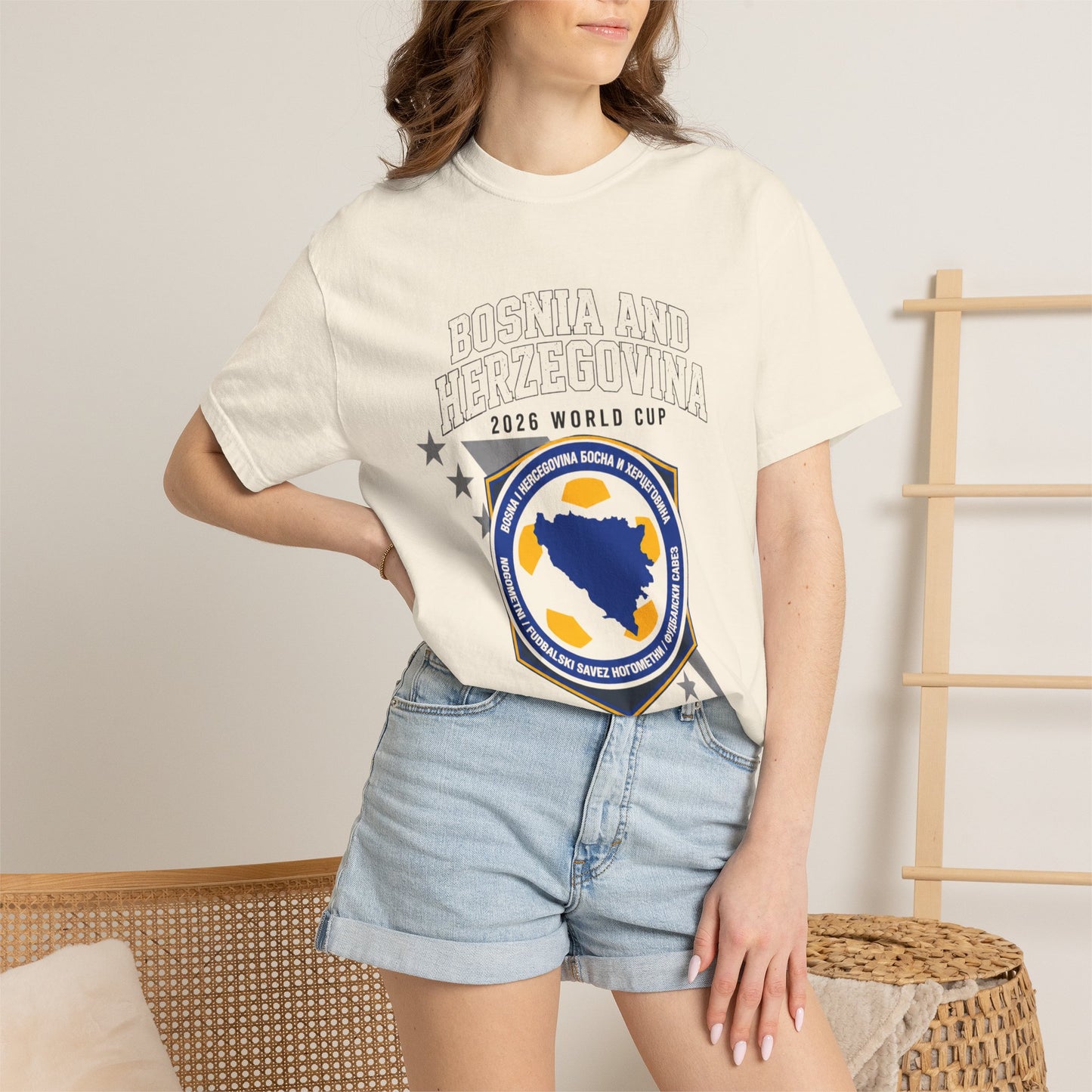 BOSNIA AND HERZEGOVINA Unisex Garment-Dyed T-shirt