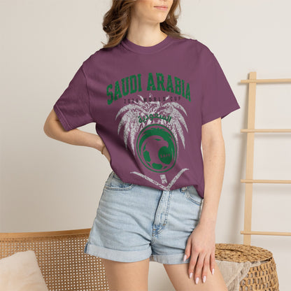 SAUDI ARABIA Unisex Garment-Dyed T-shirt