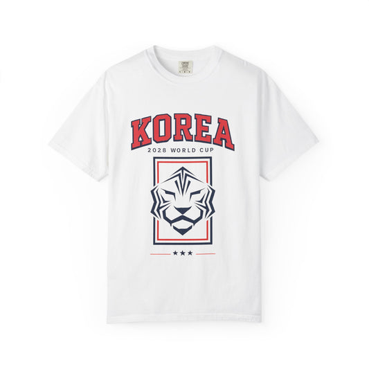 KOREA Unisex Garment-Dyed T-shirt