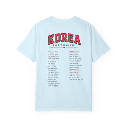KOREA Unisex Garment-Dyed T-shirt