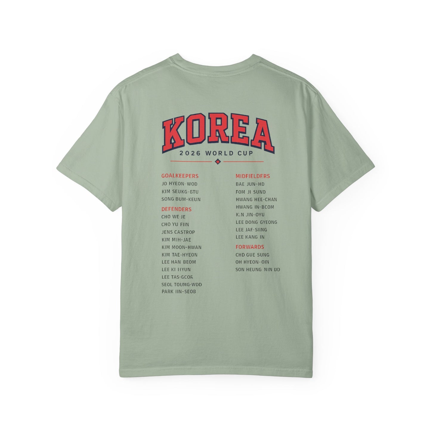 KOREA Unisex Garment-Dyed T-shirt