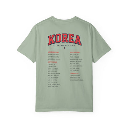 KOREA Unisex Garment-Dyed T-shirt