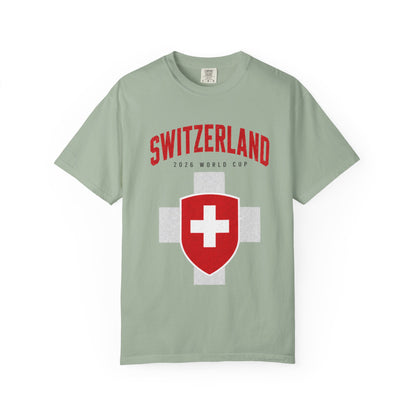 SWITZERLAND Unisex Garment-Dyed T-shirt