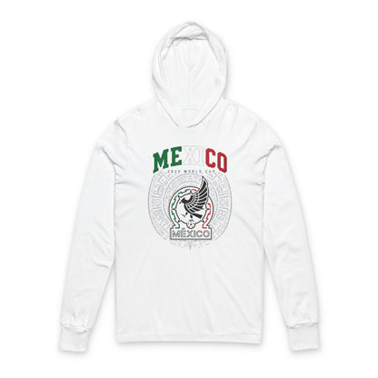 MEXICO Soccer Hoodie Tee — World Cup 2022 Team Roster Long-Sleeve Hooded Tee