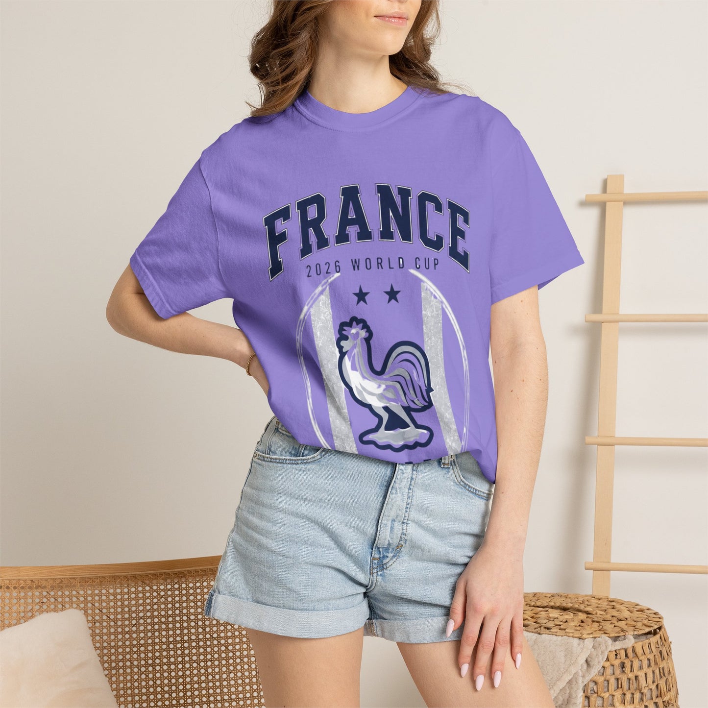 France Unisex Garment-Dyed T-shirt
