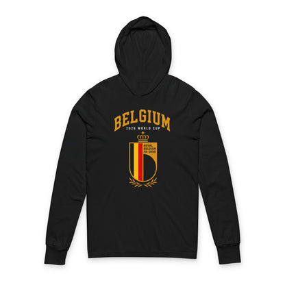 Belgium Hoodie Tee — Lightweight Hooded Long-Sleeve Shirt