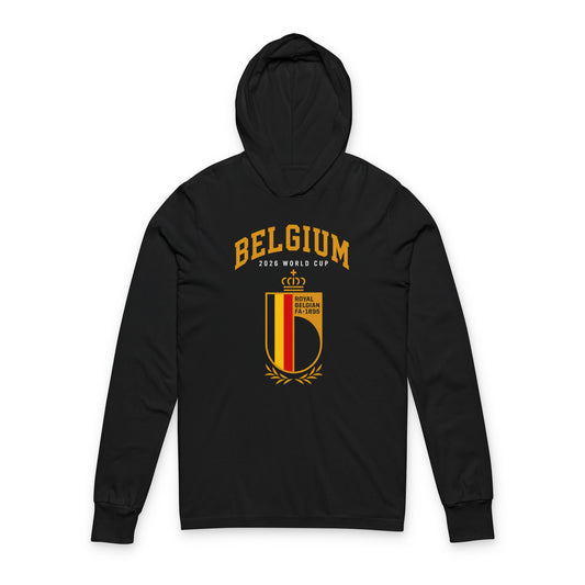 Belgium Hoodie Tee — Lightweight Hooded Long-Sleeve Shirt