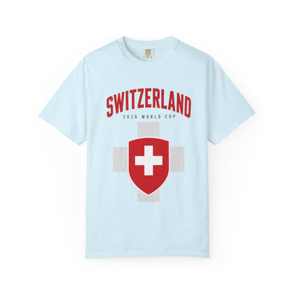 SWITZERLAND Unisex Garment-Dyed T-shirt