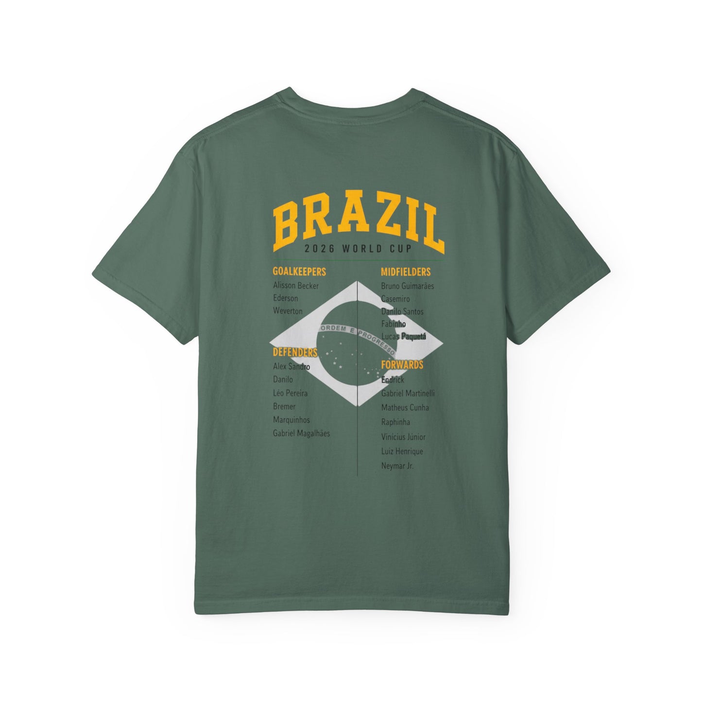 BRAZIL Unisex Garment-Dyed T-shirt