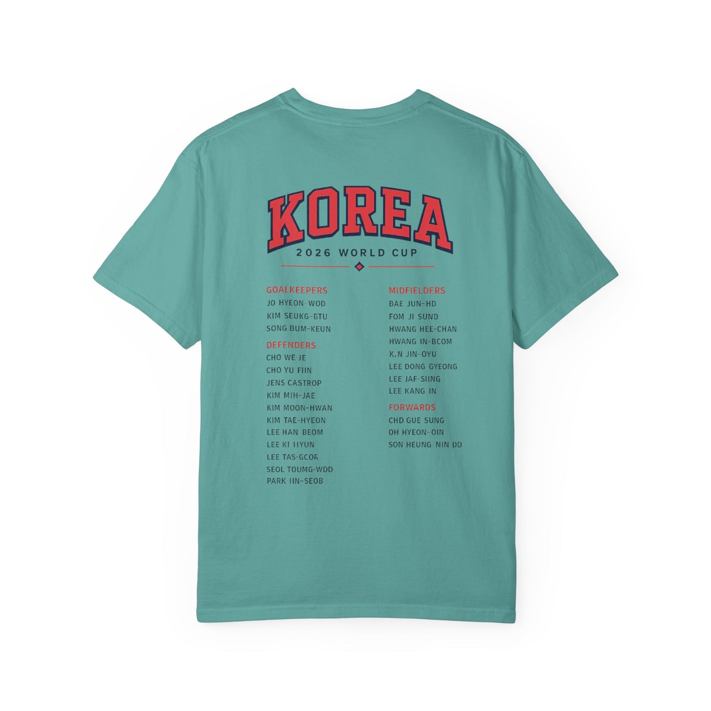 KOREA Unisex Garment-Dyed T-shirt