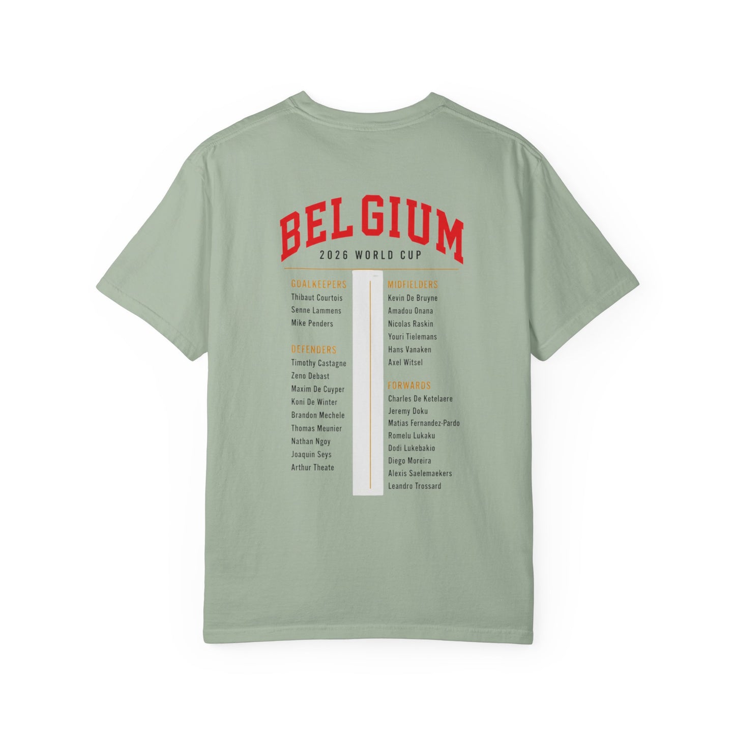 Belgium Unisex Garment-Dyed T-shirt