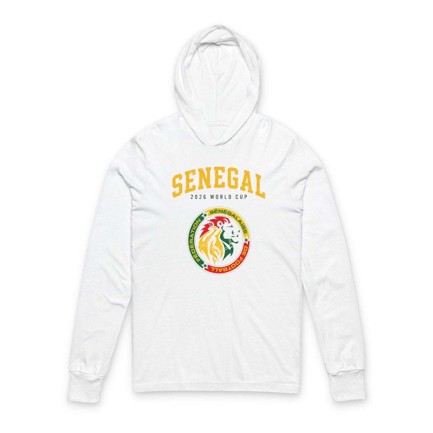 SENEGAL Hoodie Tee — Lightweight Hooded Long-Sleeve Shirt
