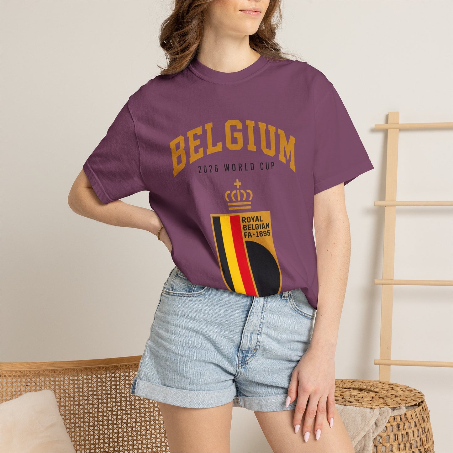 Belgium Unisex Garment-Dyed T-shirt