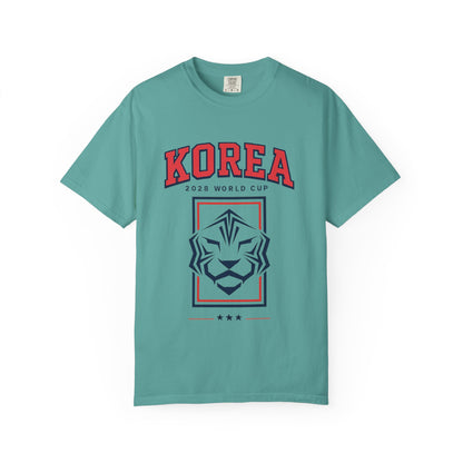 KOREA Unisex Garment-Dyed T-shirt