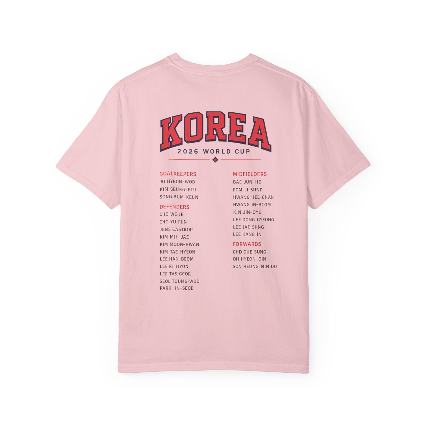 KOREA Unisex Garment-Dyed T-shirt