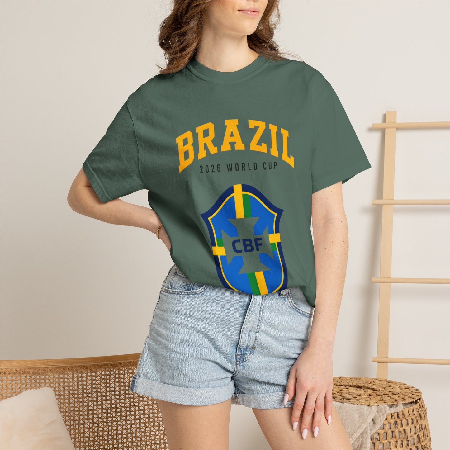 BRAZIL Unisex Garment-Dyed T-shirt