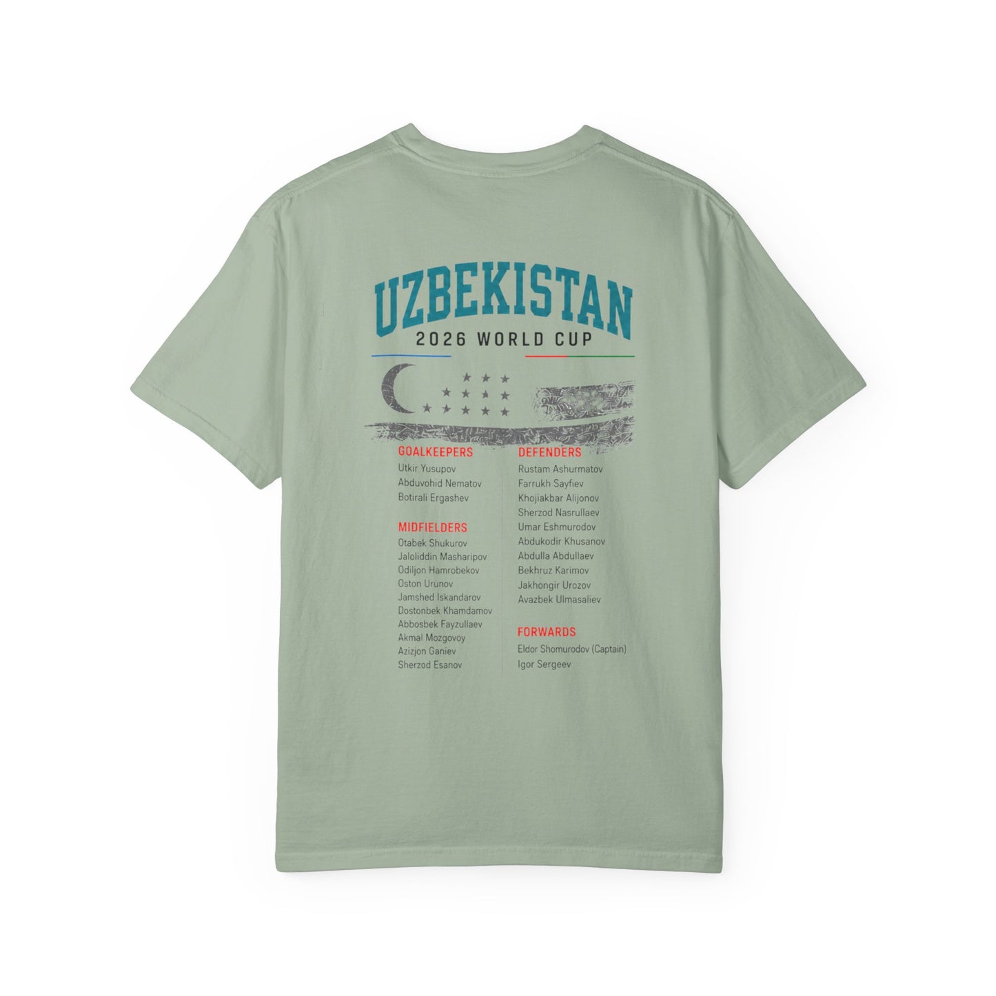 UZBEKISTAN Unisex Garment-Dyed T-shirt