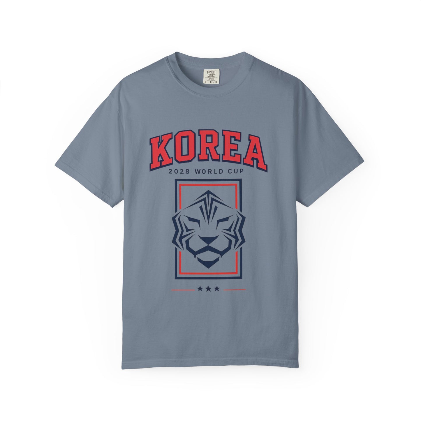 KOREA Unisex Garment-Dyed T-shirt