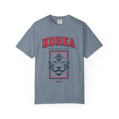 KOREA Unisex Garment-Dyed T-shirt