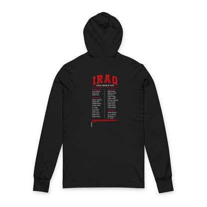 IRAQ Hoodie Tee — Lightweight Hooded Long-Sleeve Shirt