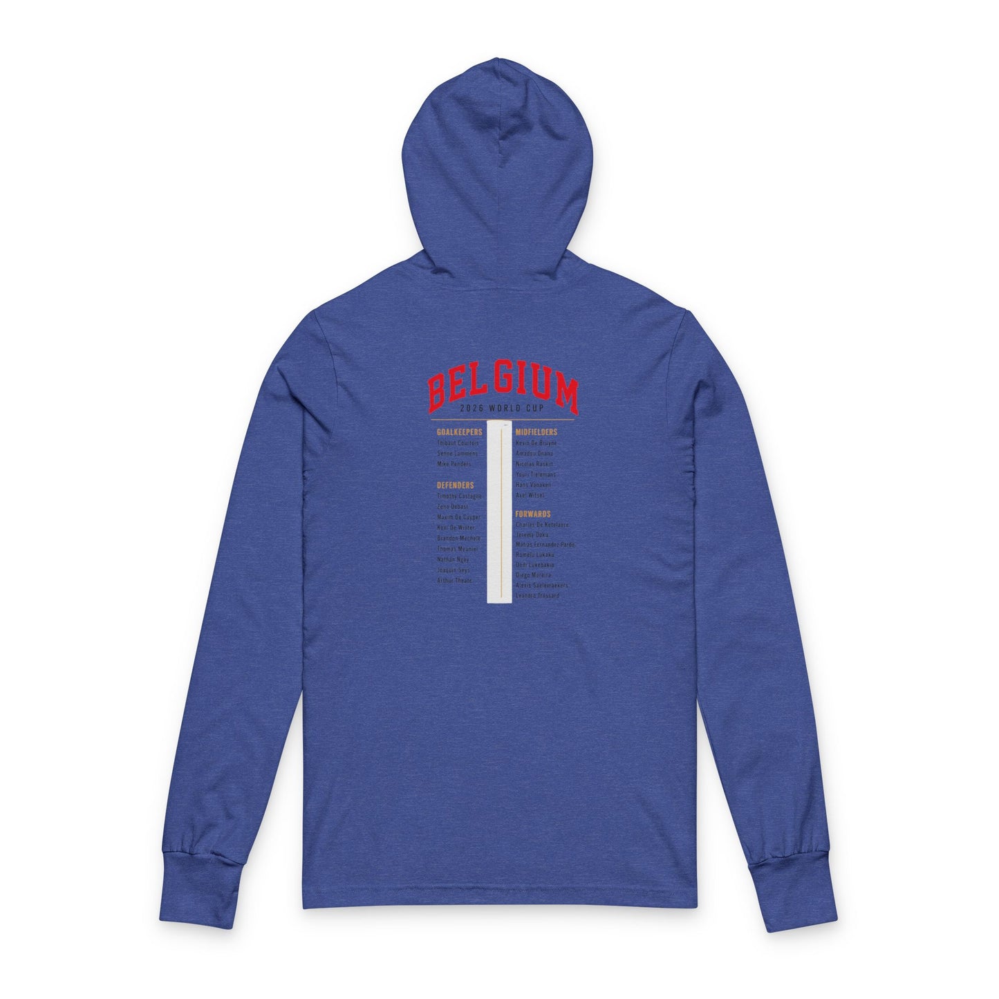 Belgium Hoodie Tee — Lightweight Hooded Long-Sleeve Shirt