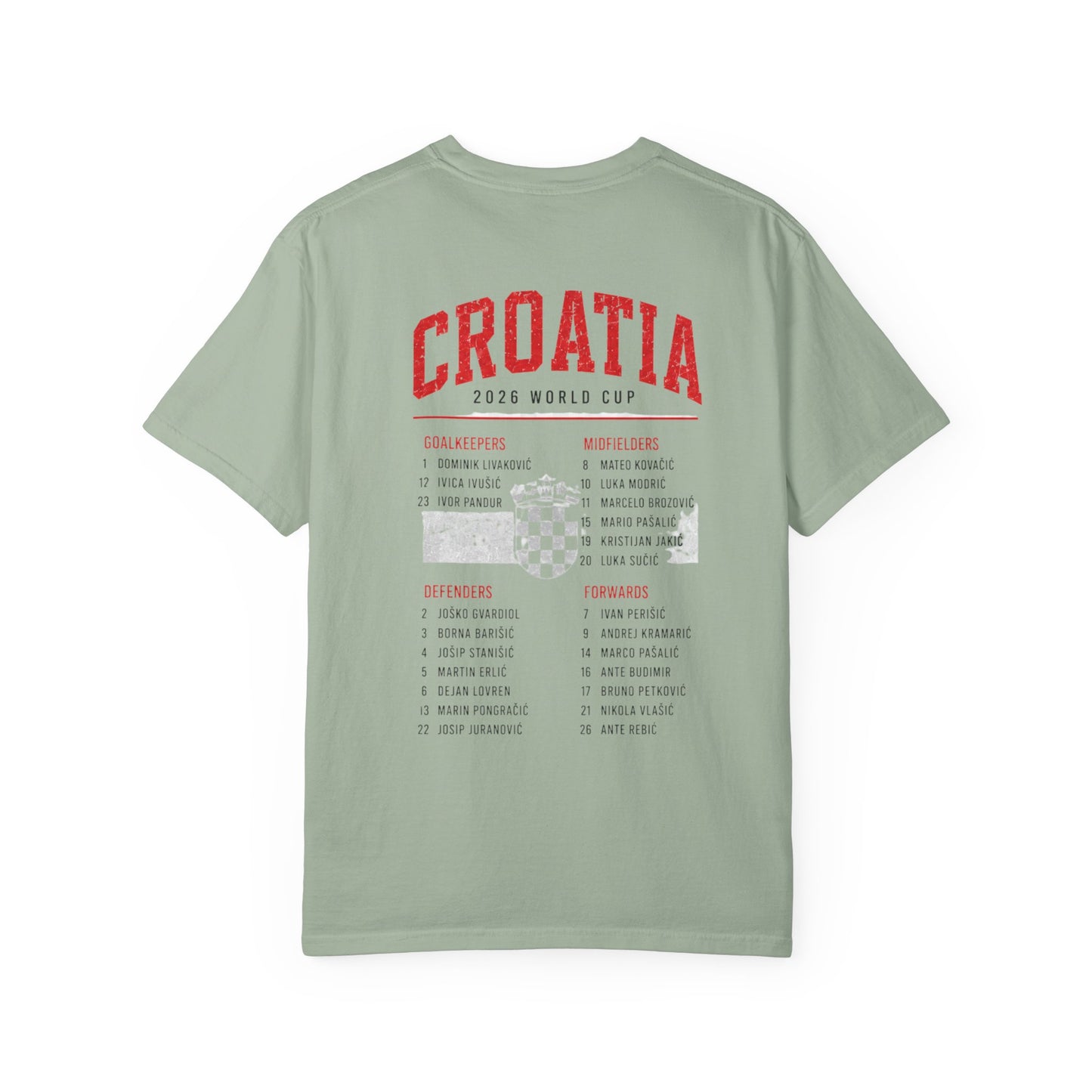 CROATIA Unisex Garment-Dyed T-shirt