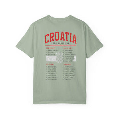 CROATIA Unisex Garment-Dyed T-shirt