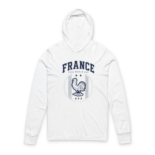 France Hoodie Tee — Lightweight Hooded Long-Sleeve Shirt