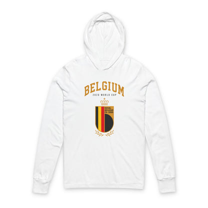 Belgium Hoodie Tee — Lightweight Hooded Long-Sleeve Shirt