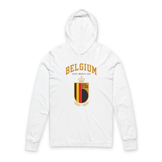 Belgium Hoodie Tee — Lightweight Hooded Long-Sleeve Shirt