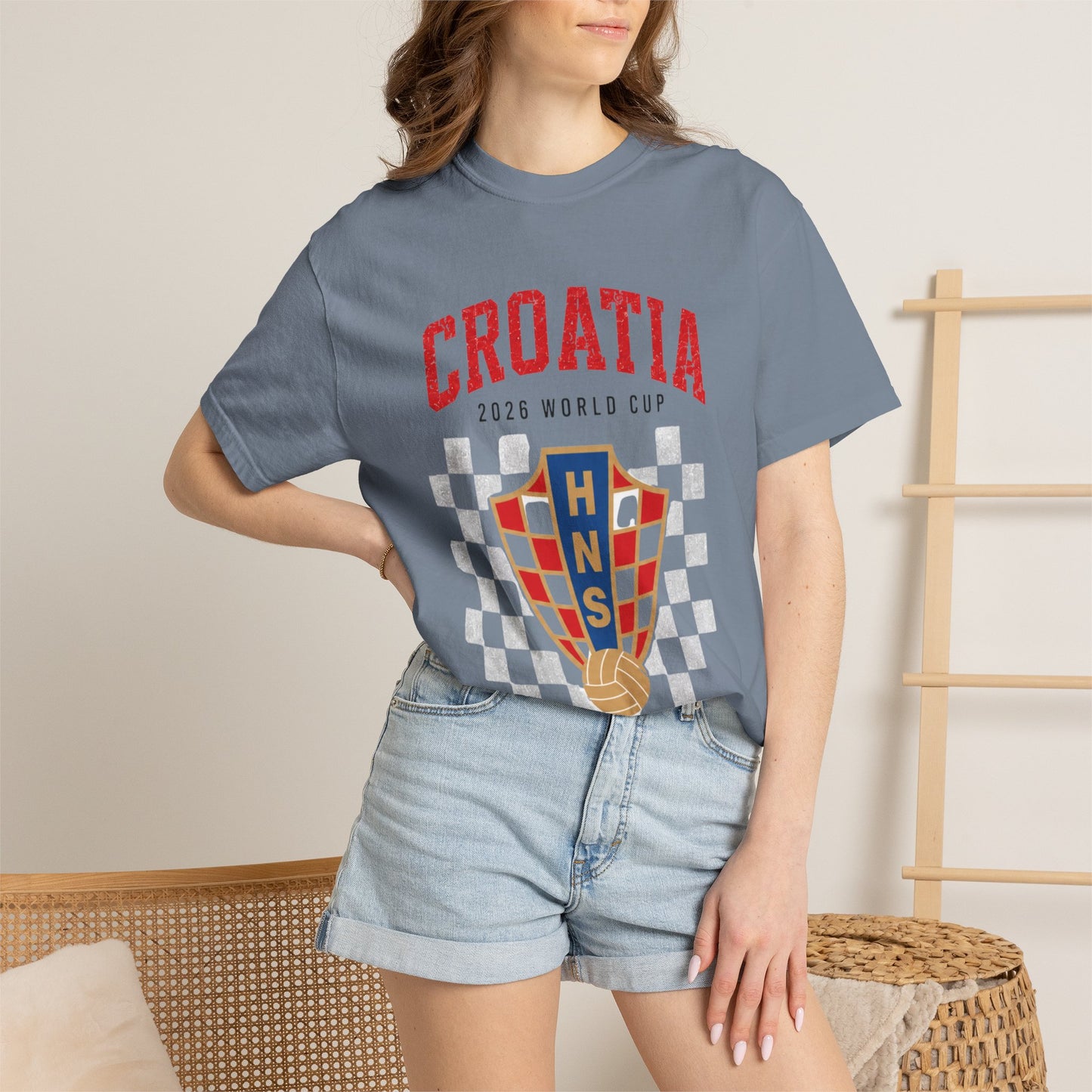 CROATIA Unisex Garment-Dyed T-shirt