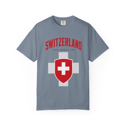 SWITZERLAND Unisex Garment-Dyed T-shirt