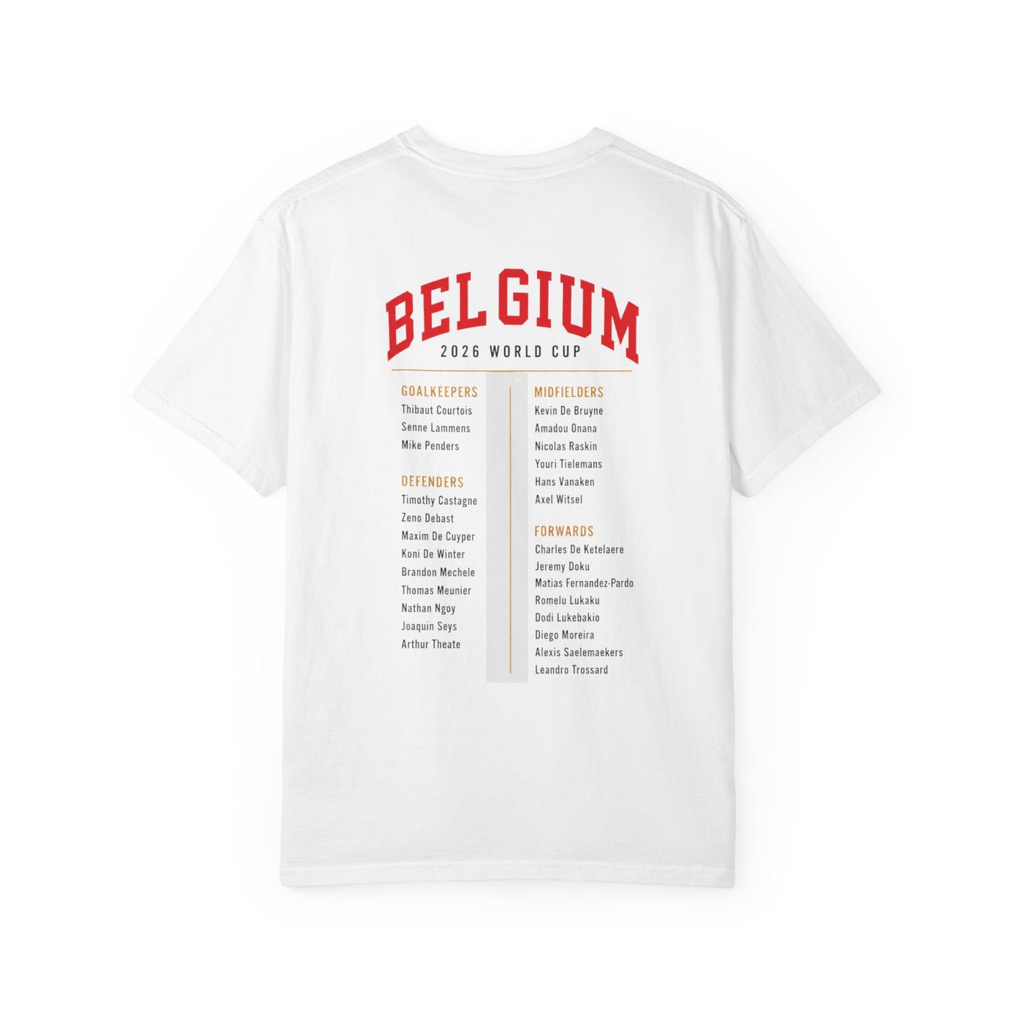 Belgium Unisex Garment-Dyed T-shirt