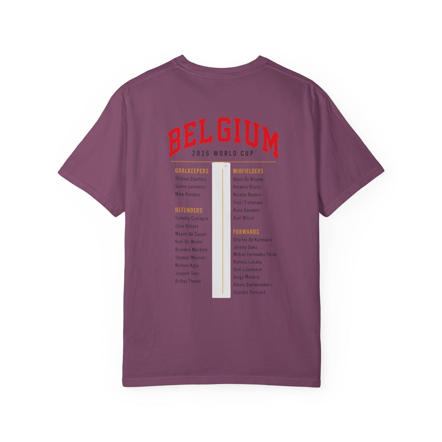 Belgium Unisex Garment-Dyed T-shirt