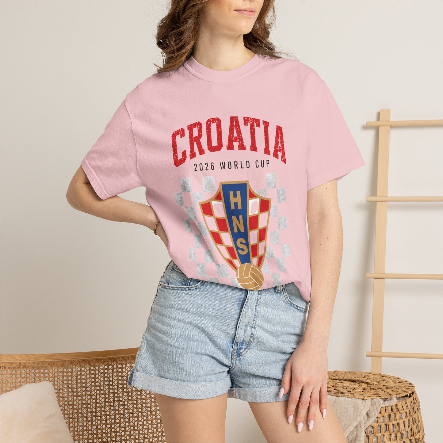 CROATIA Unisex Garment-Dyed T-shirt