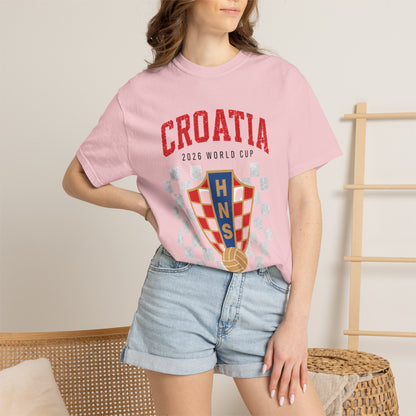CROATIA Unisex Garment-Dyed T-shirt