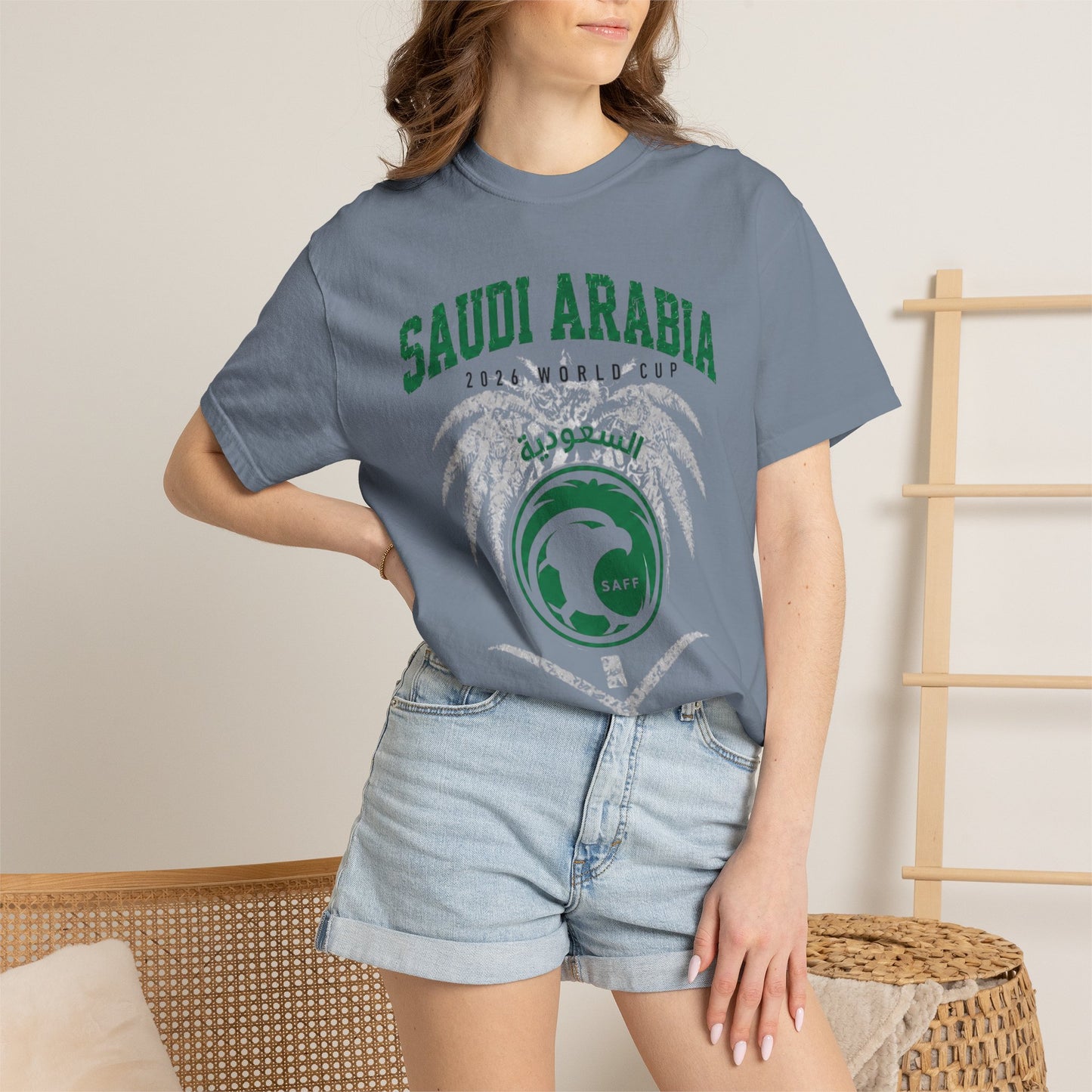 SAUDI ARABIA Unisex Garment-Dyed T-shirt