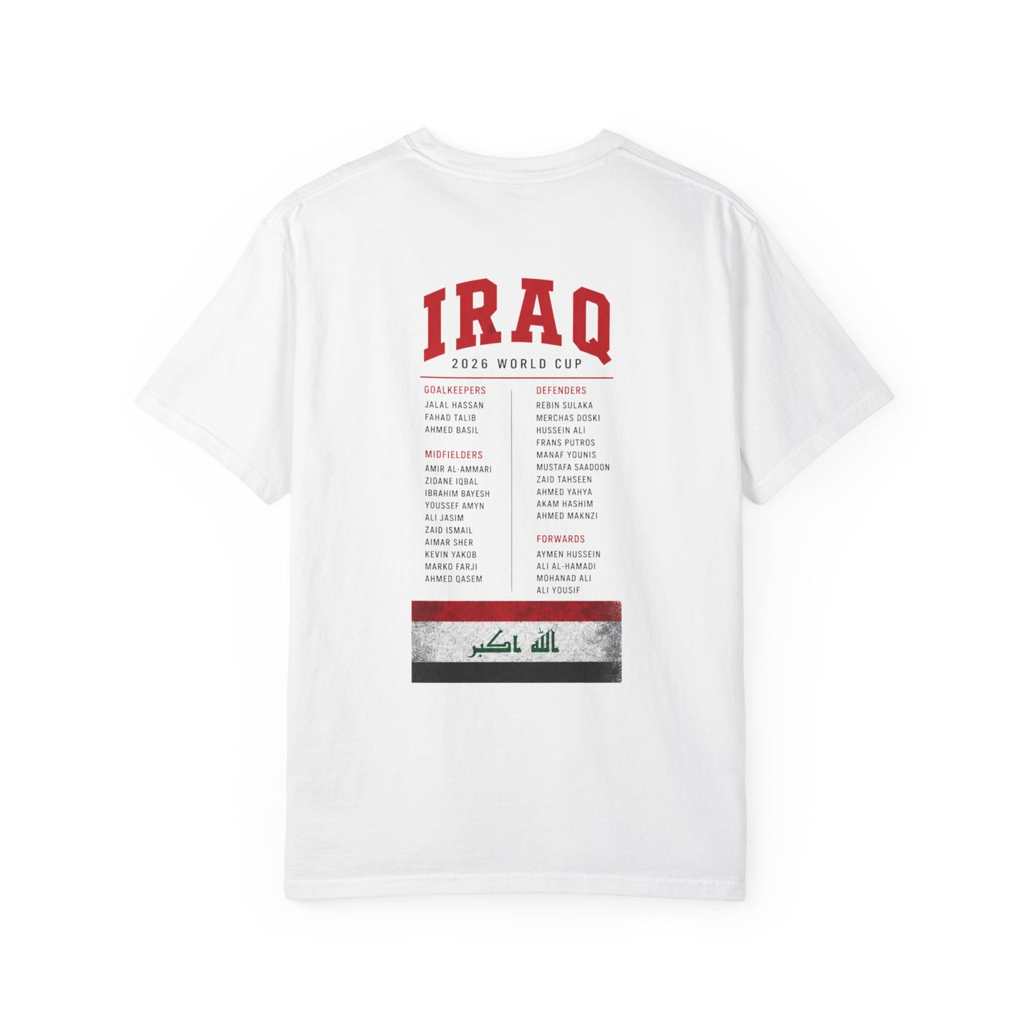IRAQ Unisex Garment-Dyed T-shirt