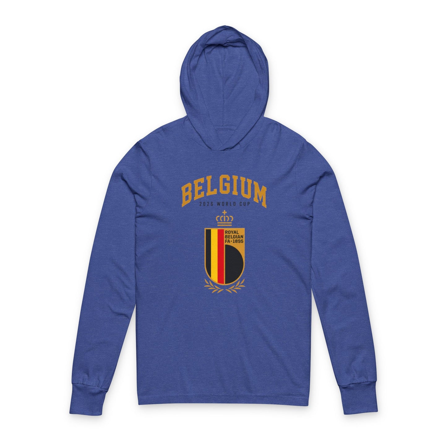 Belgium Hoodie Tee — Lightweight Hooded Long-Sleeve Shirt
